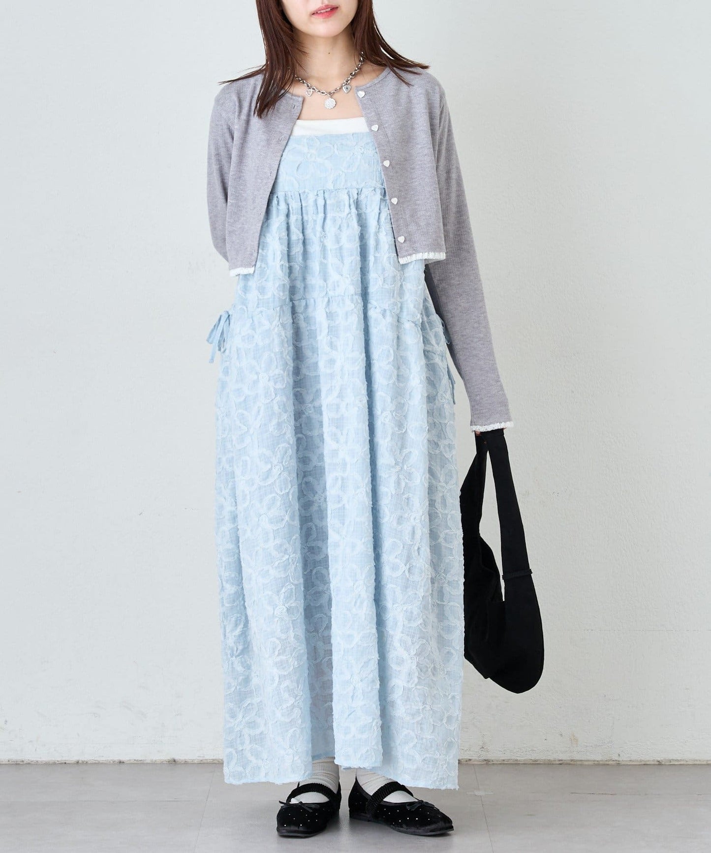 w closet 花花Lace長吊帶連身裙