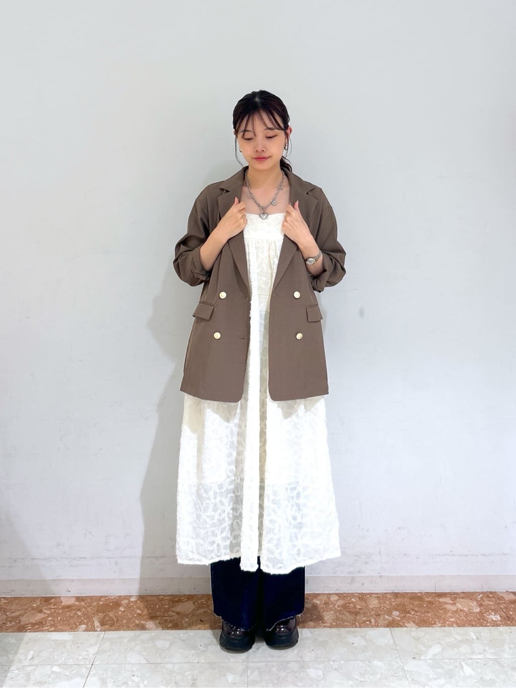 w closet 花花Lace長吊帶連身裙