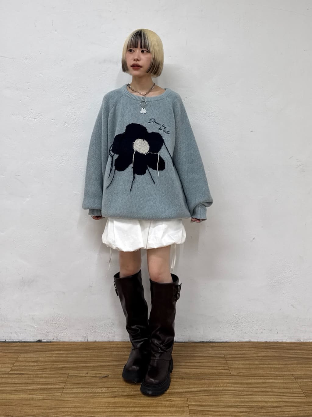 w closet Big Pattern Knit