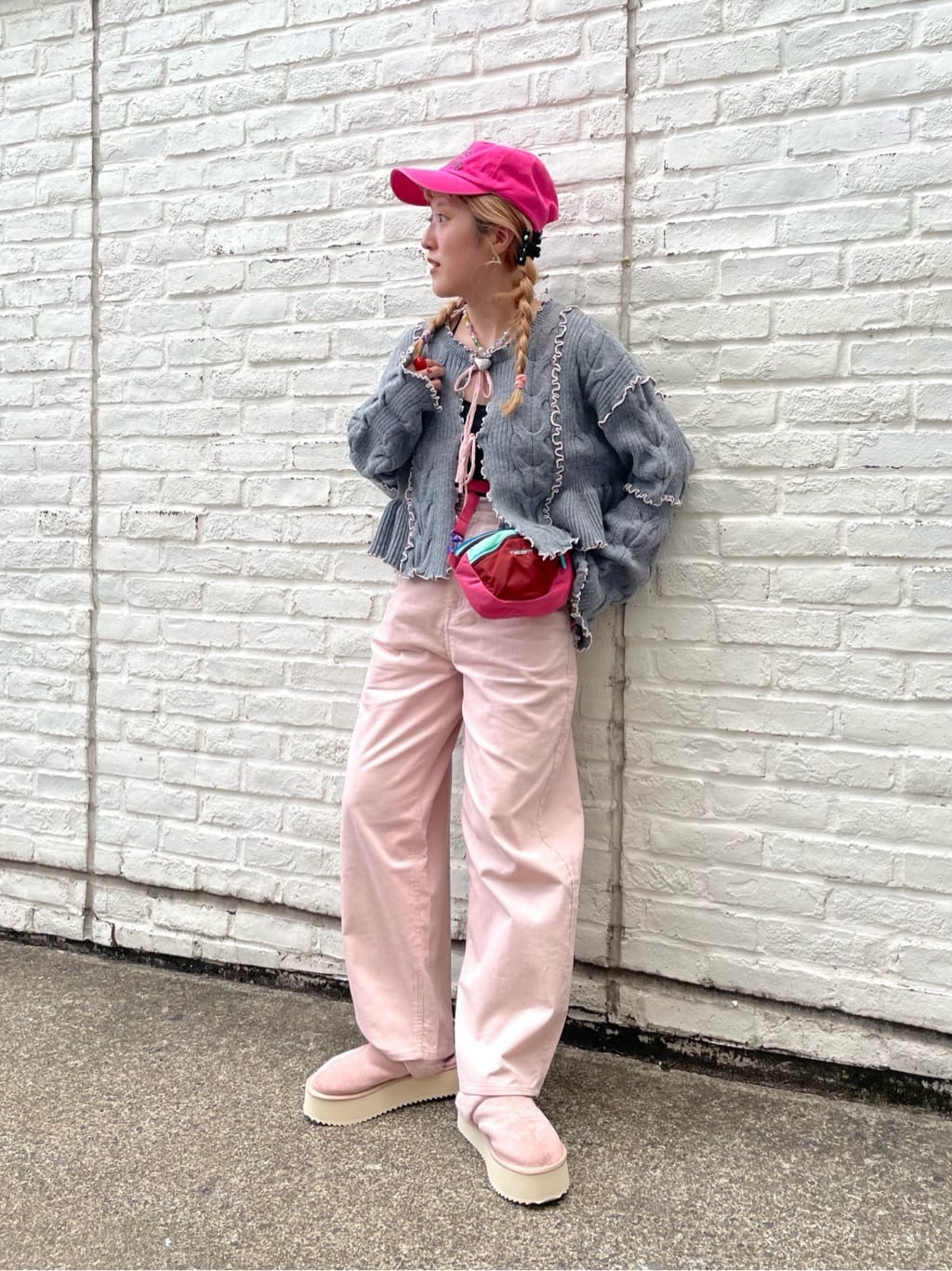 w closet 靚配色針織Cardigan