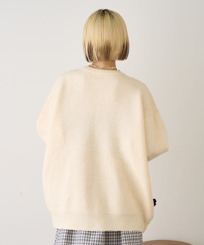 w closet Colored flower motif knit