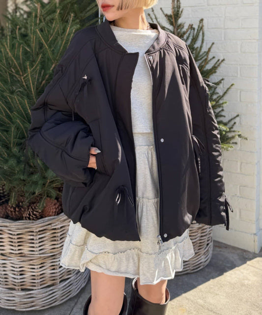 w closet Filled ribbon blouson