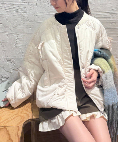 w closet Filled ribbon blouson