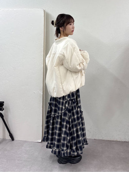 w closet Filled ribbon blouson