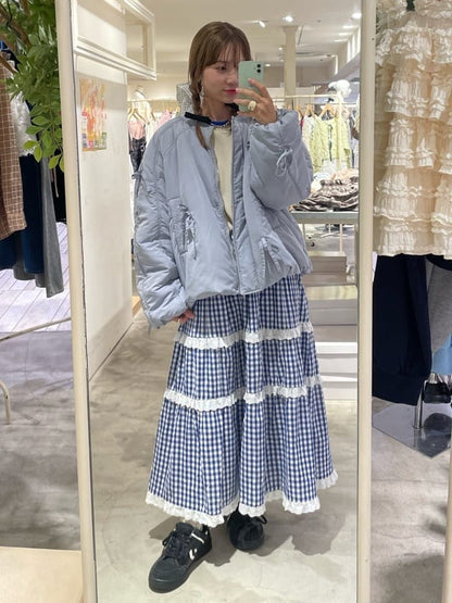 w closet Filled ribbon blouson