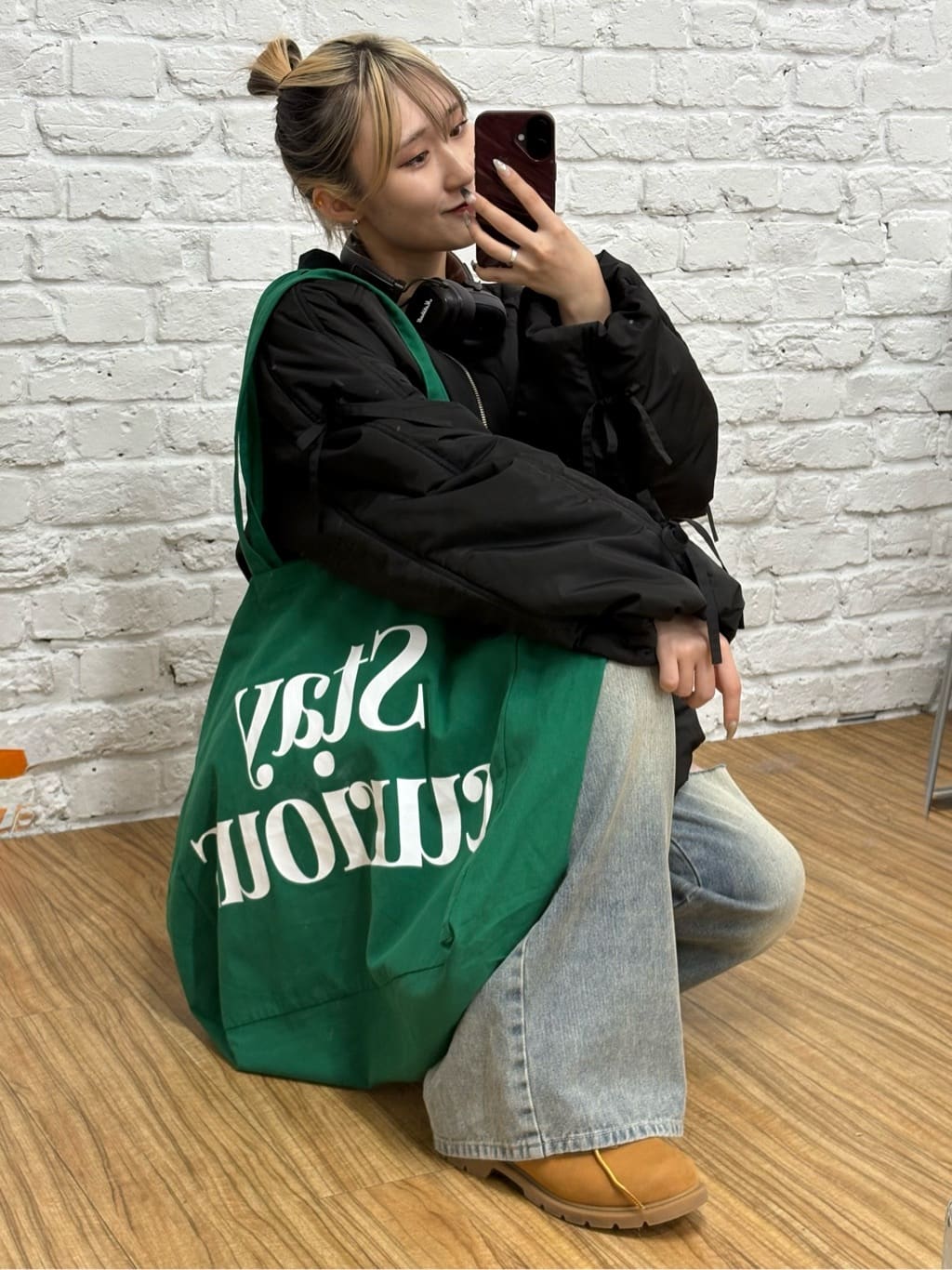 w closet Filled ribbon blouson