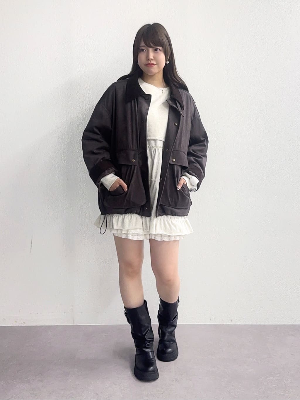 w closet 薄紗袖運動風ops