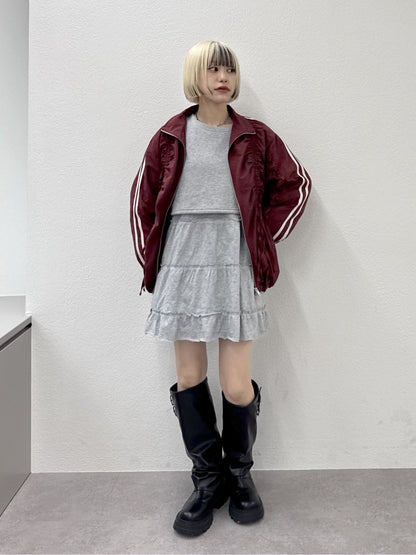 w closet 薄紗袖運動風ops