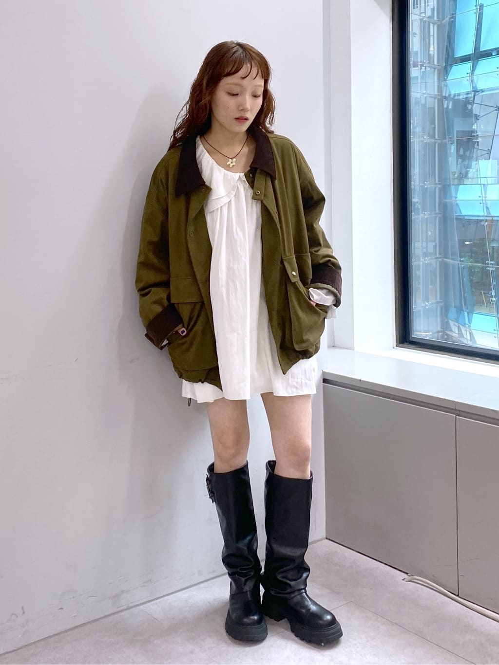 w closet 雙層荷葉邊束腰上衣 ♡