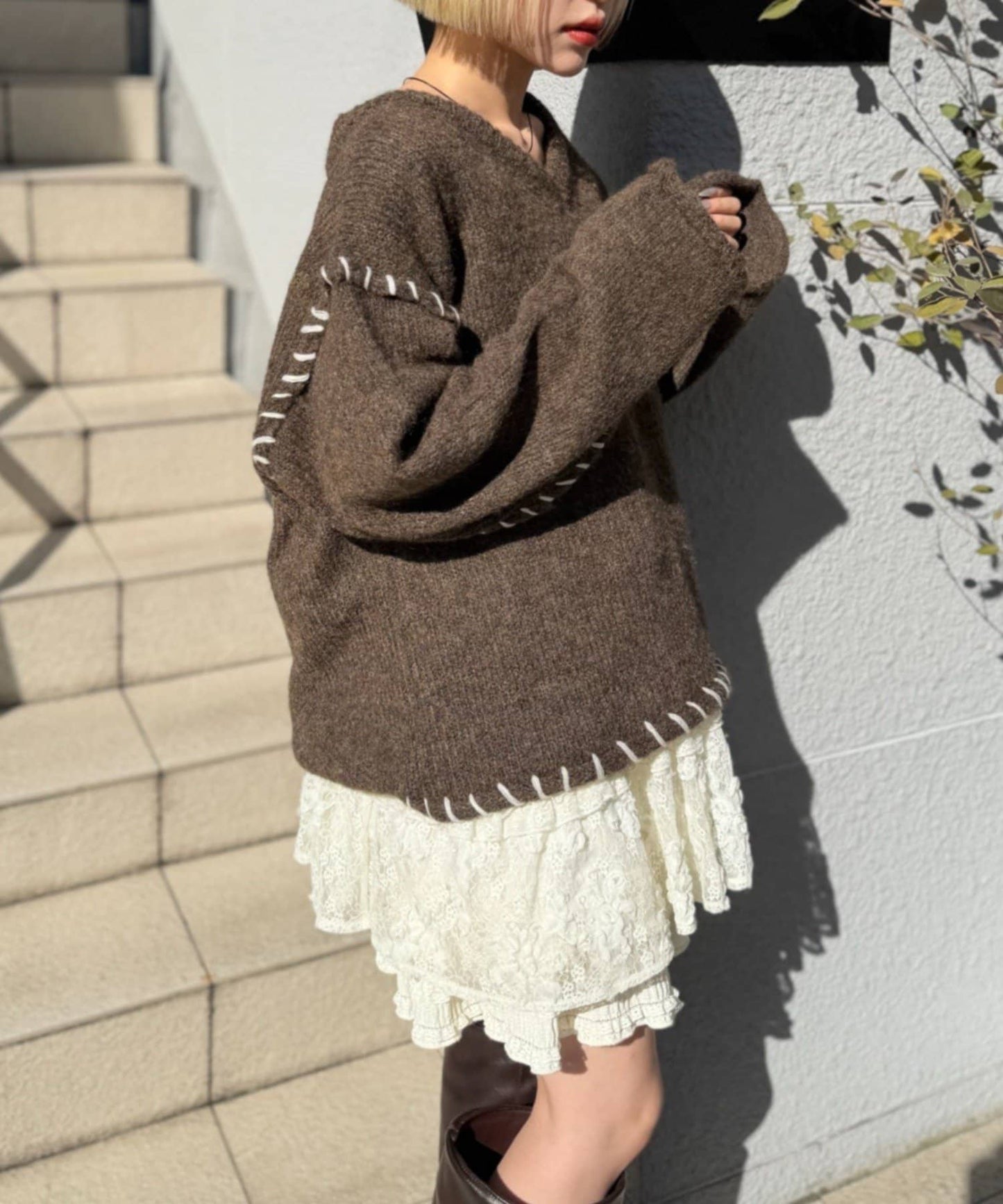 w closet 縫線 Design Knit