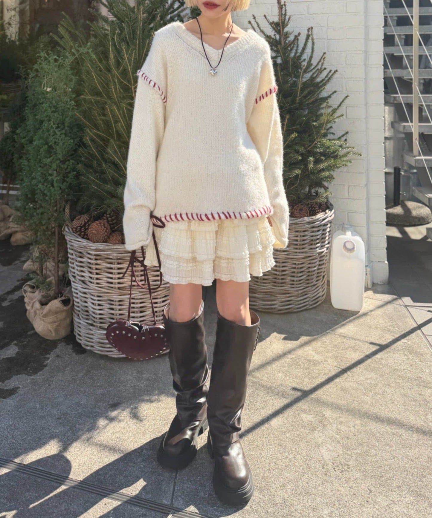w closet 縫線 Design Knit