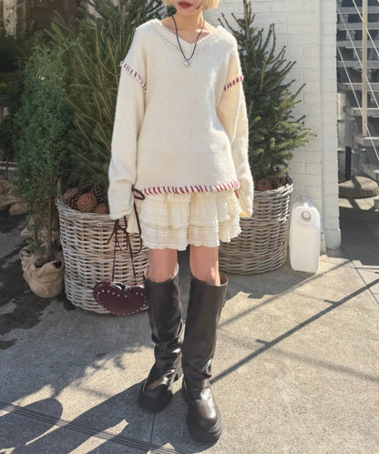 w closet 縫線 Design Knit