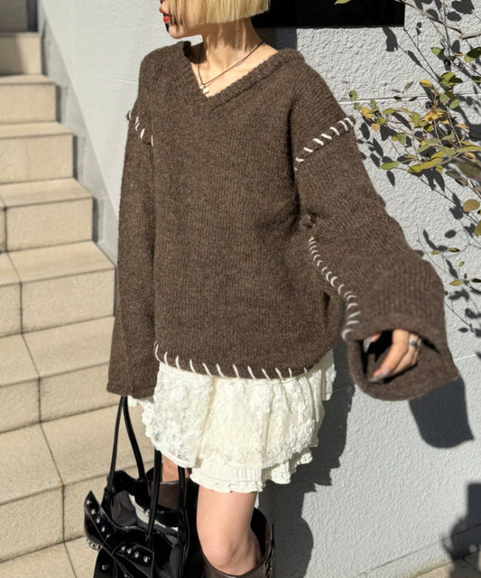 w closet 縫線 Design Knit