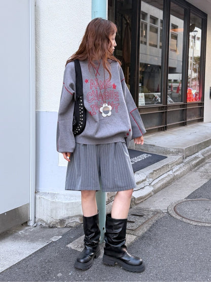 w closet patch knit