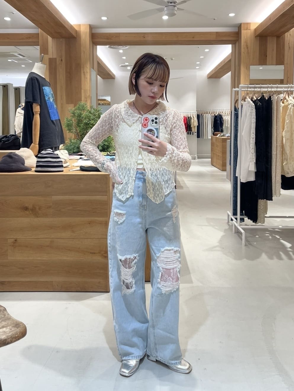 [大人氣] Kastane Lace Denim