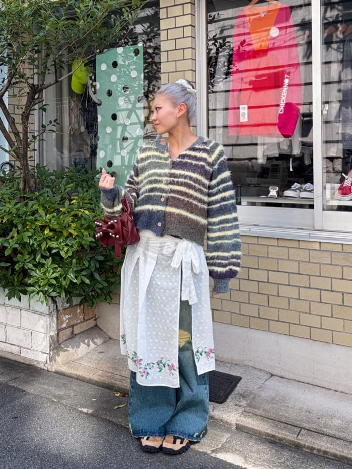 CIAOPANIC Vintage Ribbon print denim 喇叭褲 - Image 25