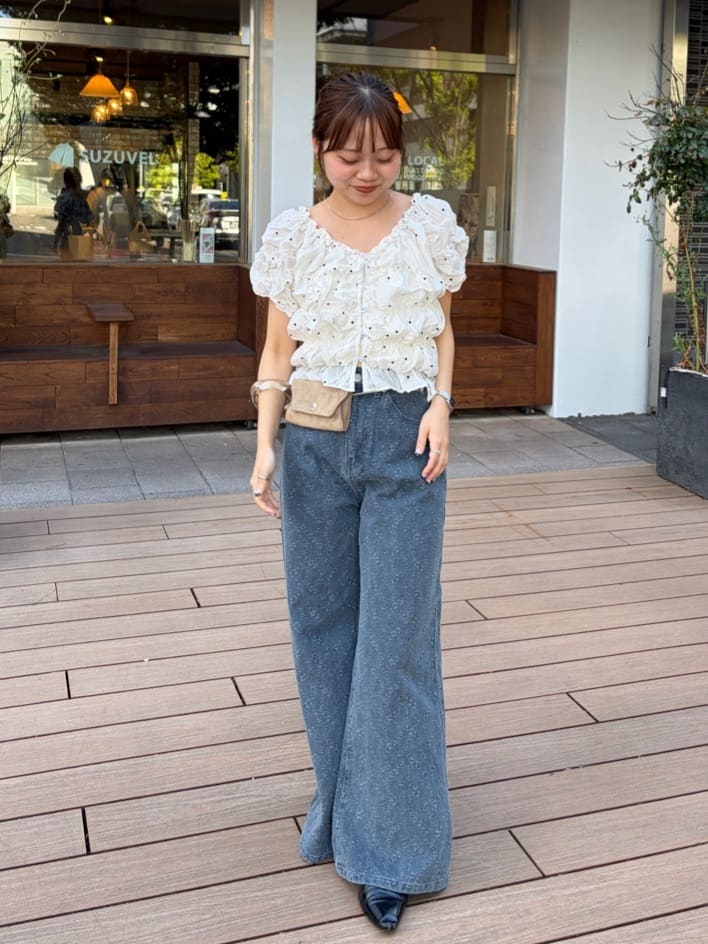 Kastane [Straight] floral embroidered denim - Image 65