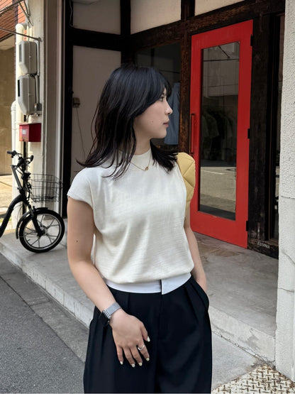 titivate 法式袖輕薄針織衫