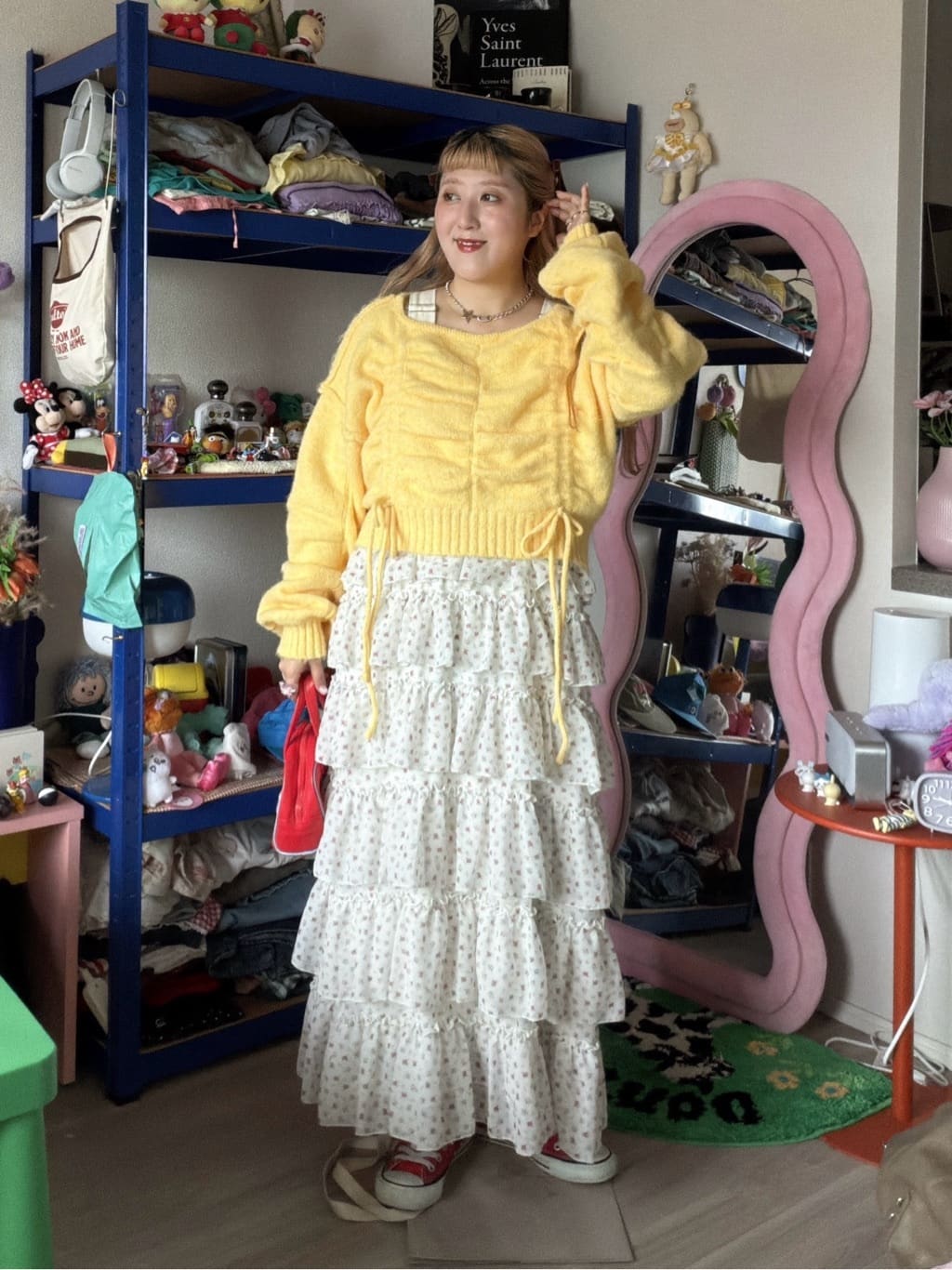 w closet 荷葉邊多層吊帶裙 - Image 47