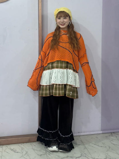 HELLO.SANFRANCISCO 格紋Lace tunic dress - Image 32