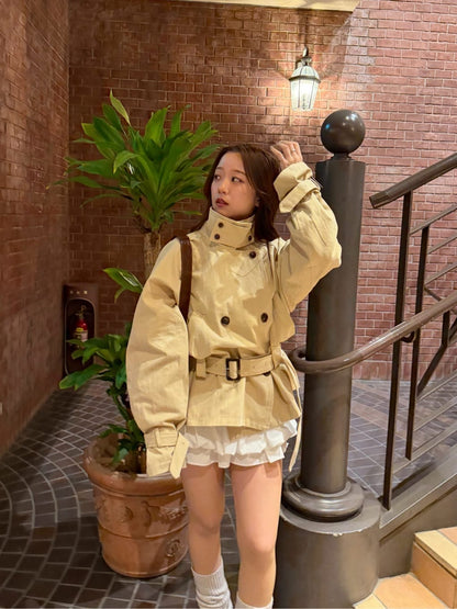 RAY CASSIN Short loose trench coat - Image 66