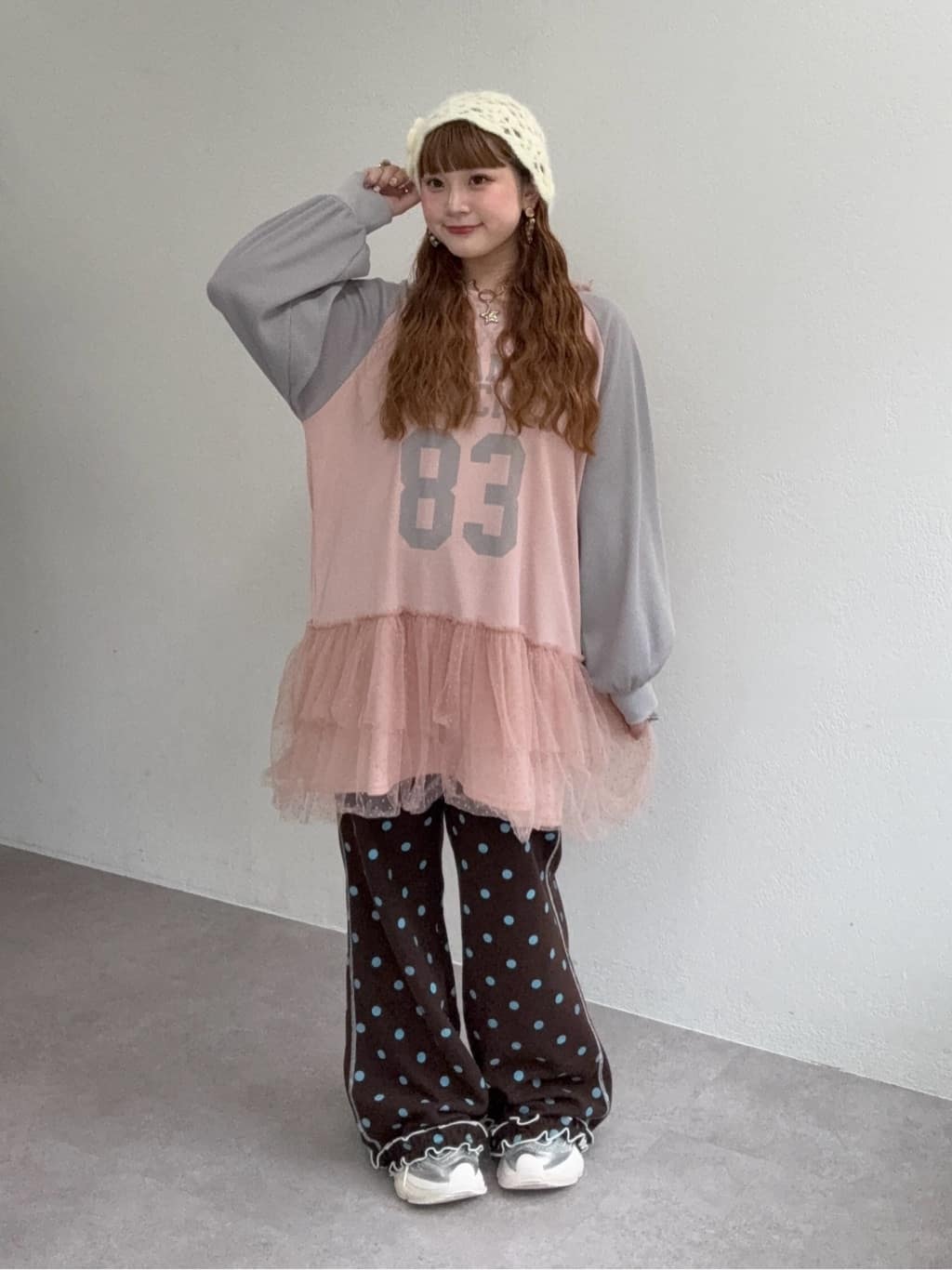 HELLO.SANFRANCISCO Waffle Logo Tulle Hoodie Tunic - Image 30
