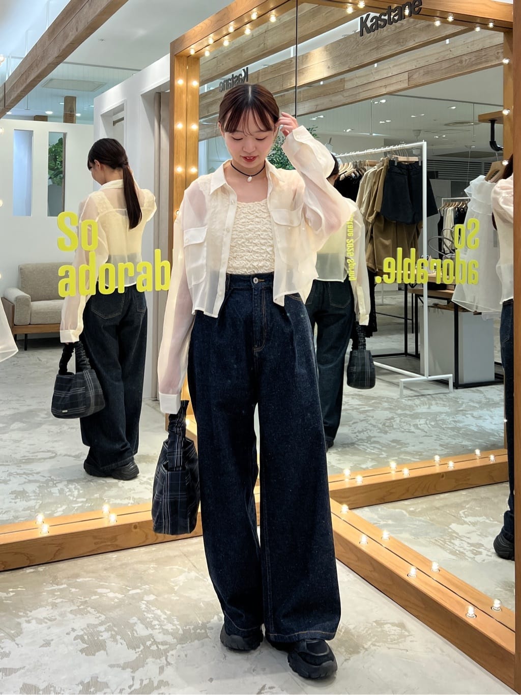 Kastane 靚料 Sheer Shirt [短/長version]