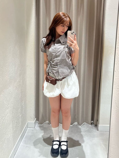 Kastane puff rubbon shirt - Image 39