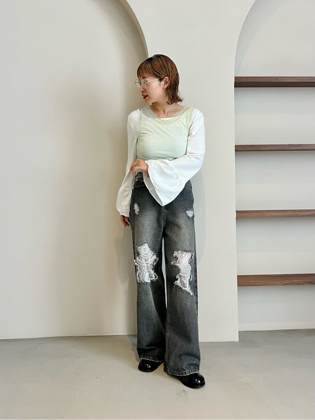 [大人氣] Kastane Lace Denim