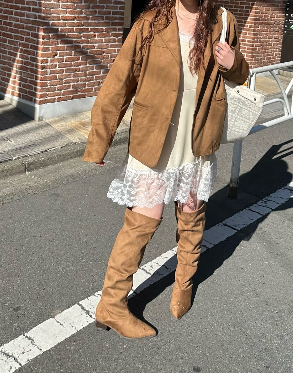 Kastane Satin lace tunic