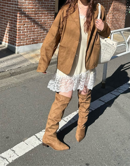 Kastane Satin lace tunic