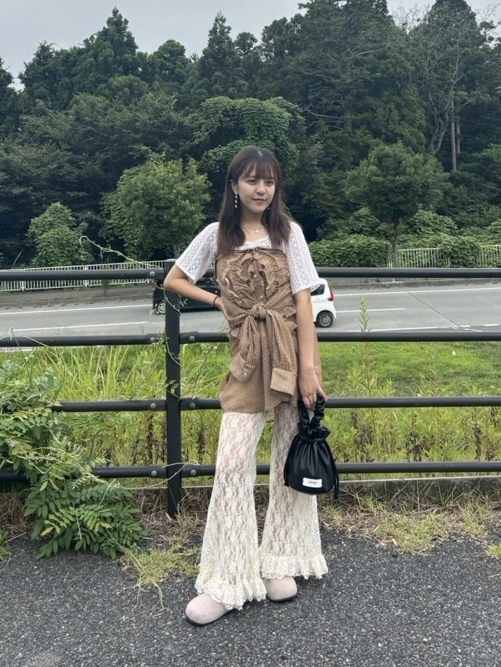 CIAOPANIC Lace拼接sheer top - Image 42
