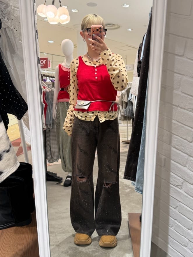 [CIAOPANIC] GRAIN 2P set - Big button waist belt pouch - Image 37