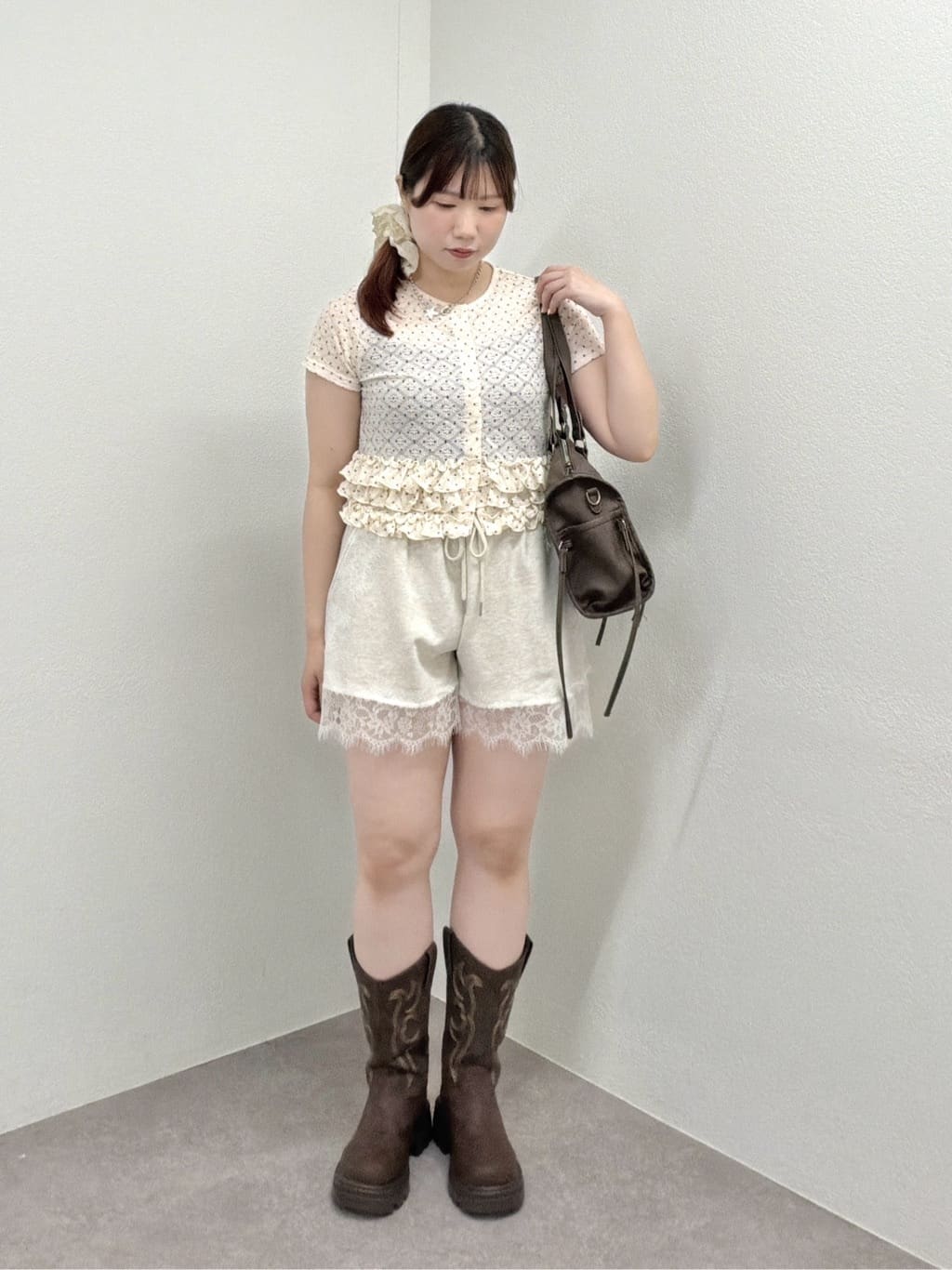 w closet 波點Lace荷葉邊短袖薄cardigan - Image 35