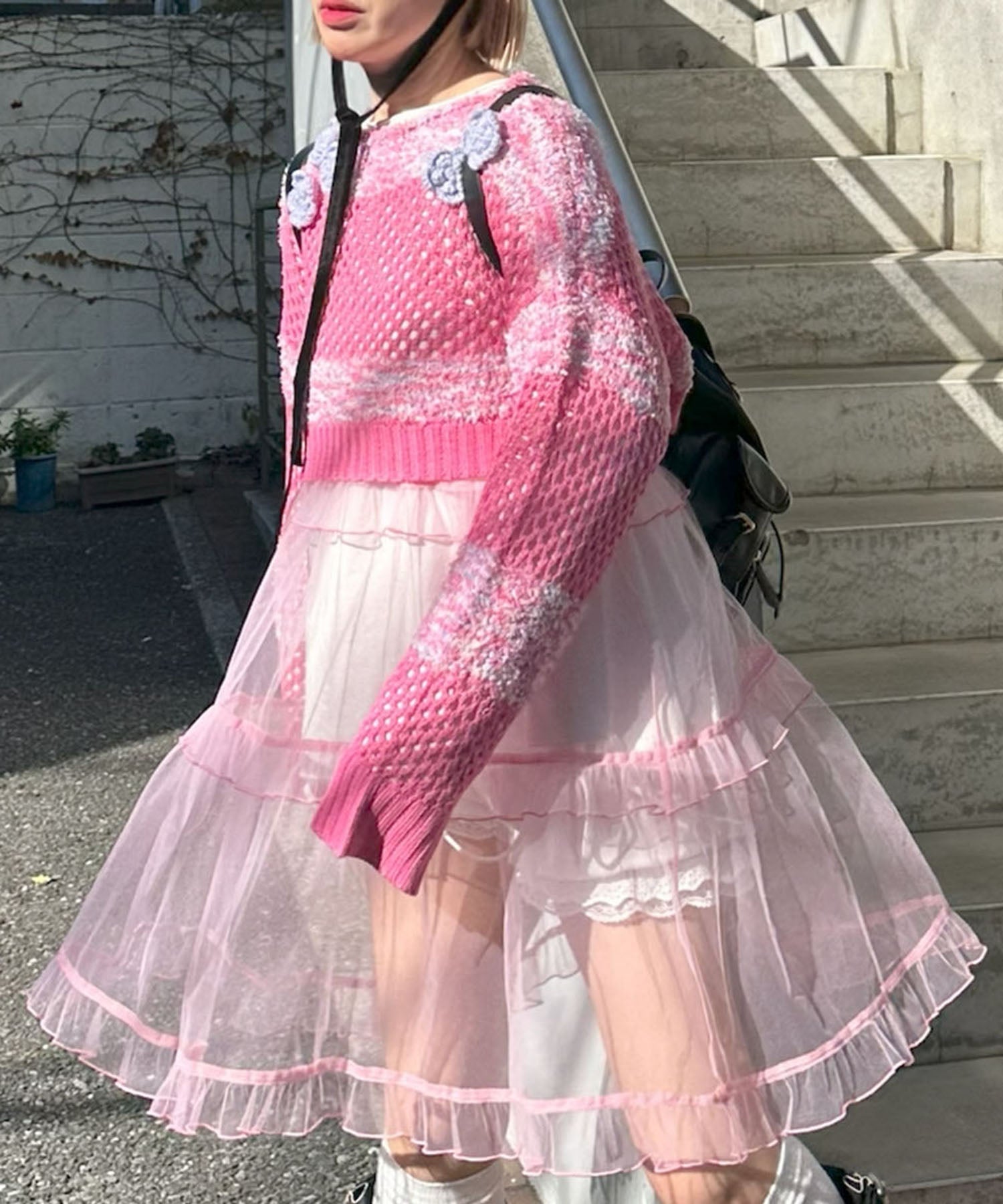 フリルティアードキャミワンピミニ