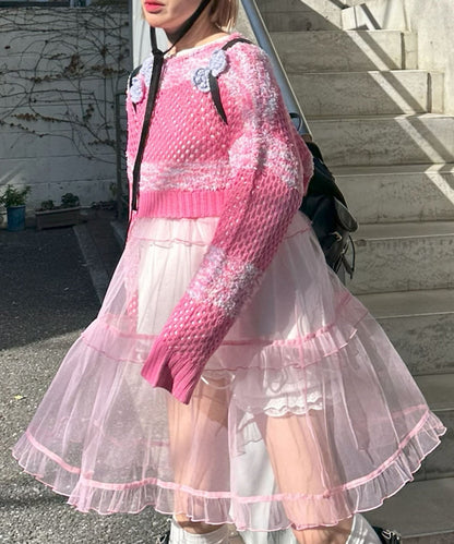 フリルティアードキャミワンピミニ