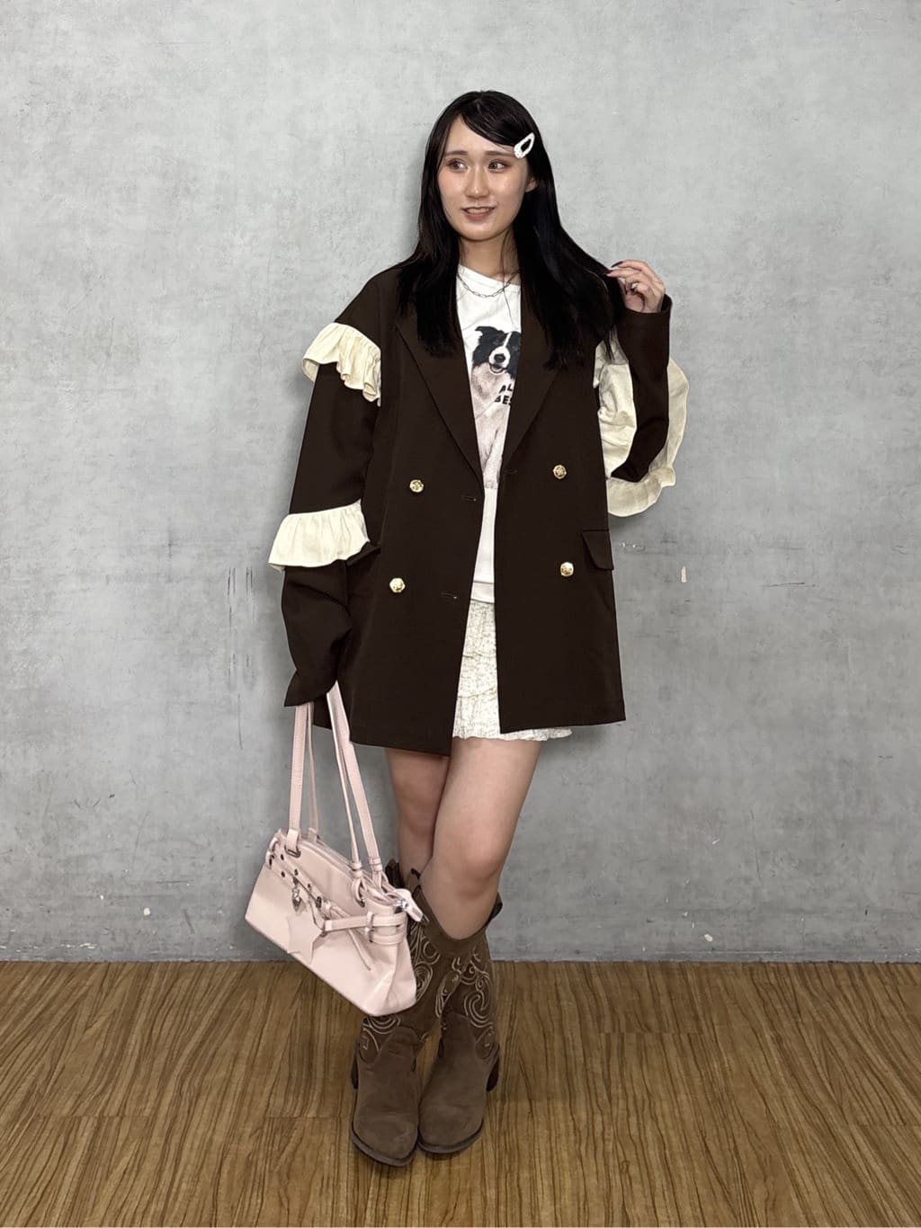 [長/短Version ]w closet Frill jacket - Image 56