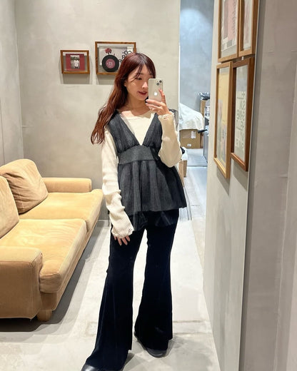 Kastane 神級絲絨喇叭褲🧶