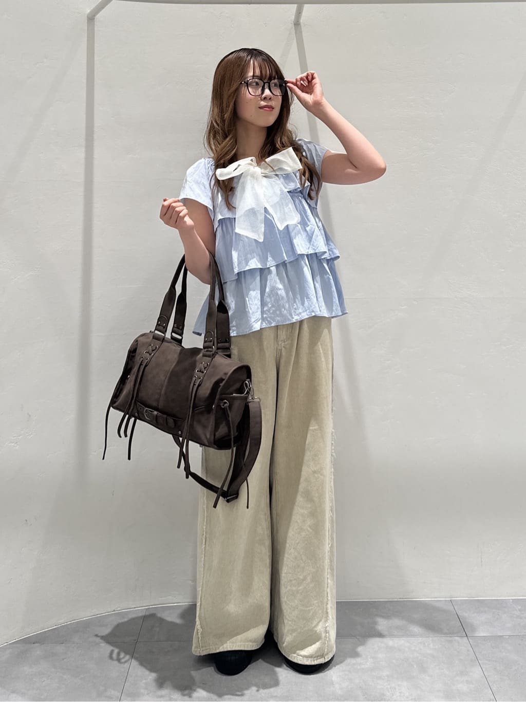 w closet Fringe baggy denim pants - Image 69