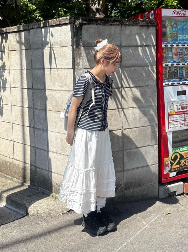 umm. By Discoat Tiered midi skirt - Image 50