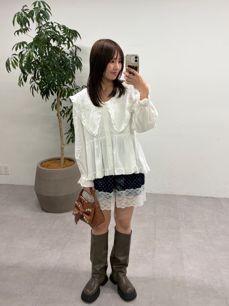 CIAOPANIC Big collar V-neck blouse - Image 68