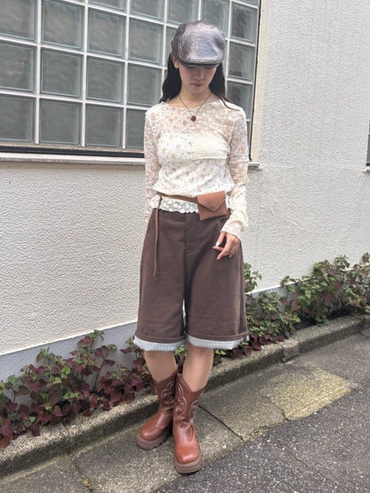 w closet floral lace tee - Image 29