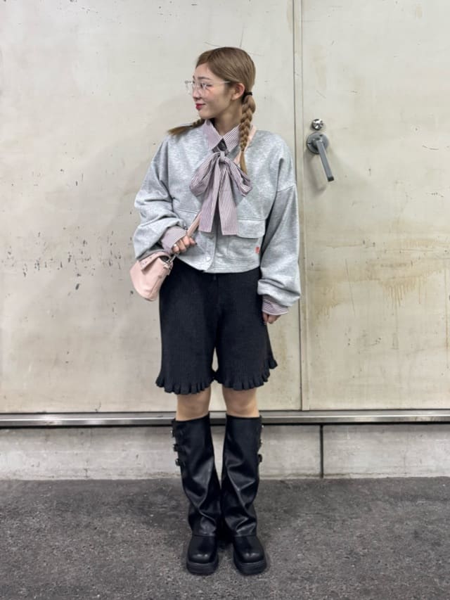 CIAOPANIC 褶皺袖條紋襯衫配TIE - Image 29