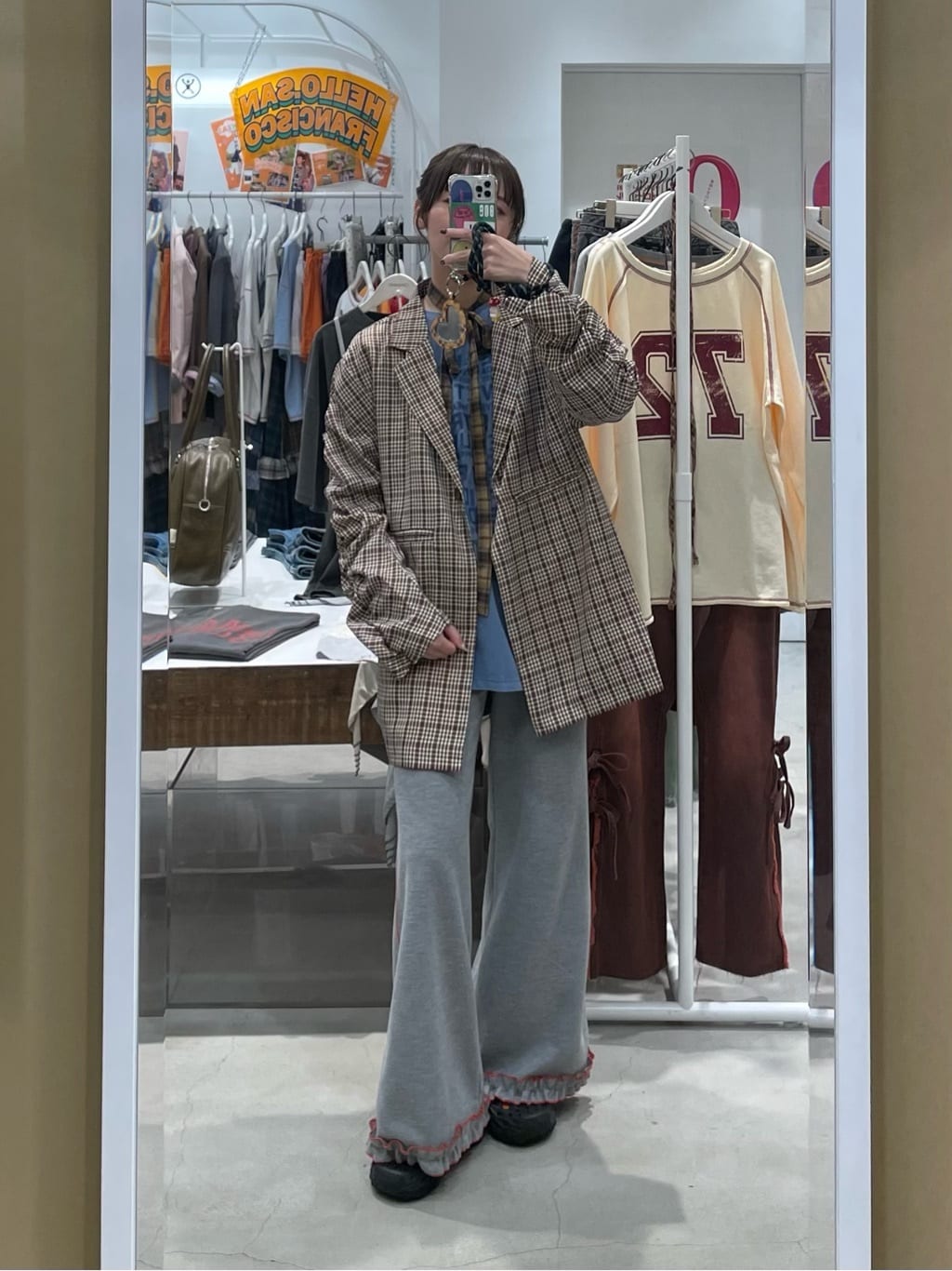 HELLO.SANFRANCISCO 窩夫格喇叭褲 - Image 68