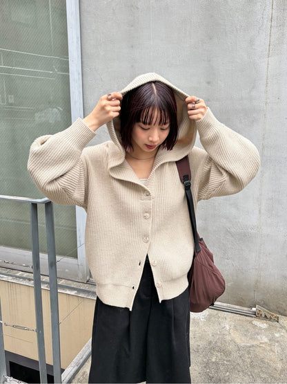 Kastane Voluminous hooded knit cardigan - Image 65