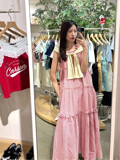 w closet 100%Cotton荷葉邊肩帶ops - Image 36