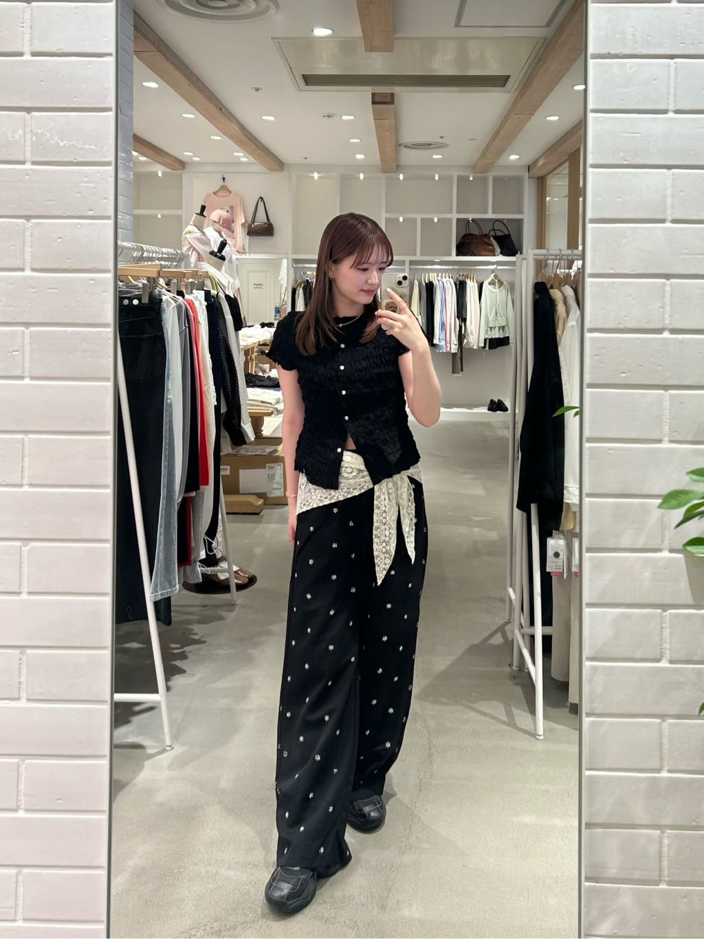 mystic Airy Shirring Blouse - Image 43