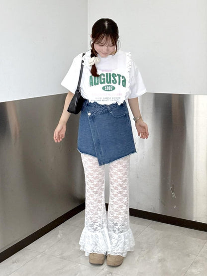 w closet Logo Lace Tee - Image 50