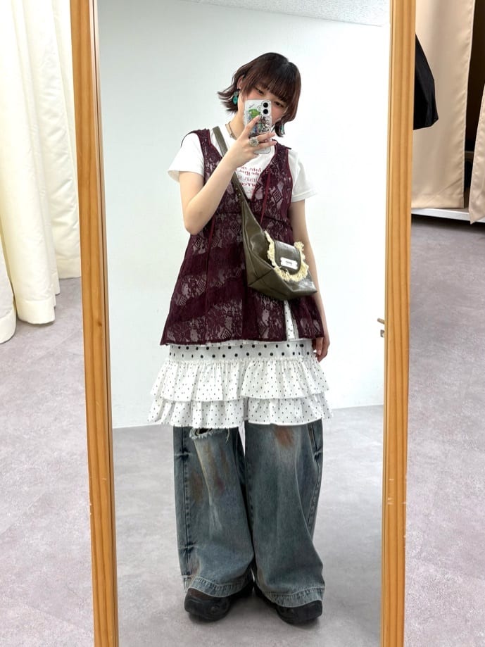 CIAOPANIC Rufflw邊Lace連帽背心 - Image 29