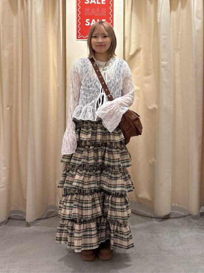 w closet 荷葉邊多層吊帶裙 - Image 53
